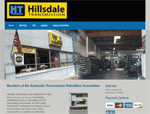 Tablet Screenshot of hillsdaletransmission.com